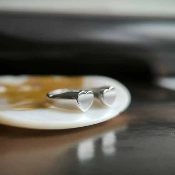 Silver ring without stones