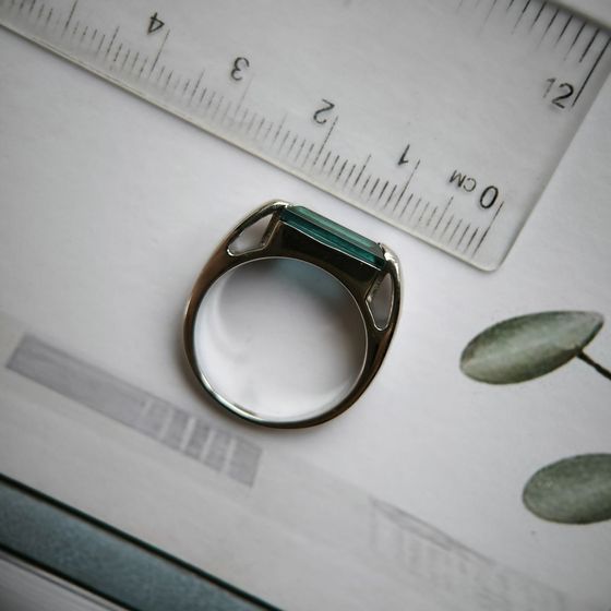 Срібна каблучка з топазом Лондон Блю 2.147ct