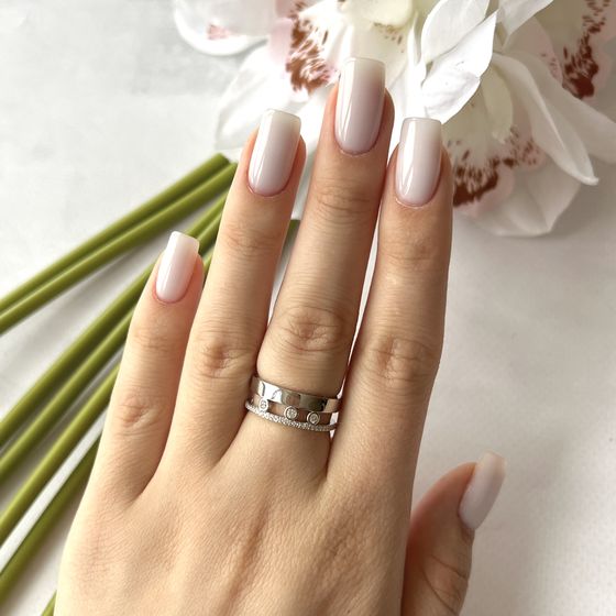 Silver Ring with Fianites