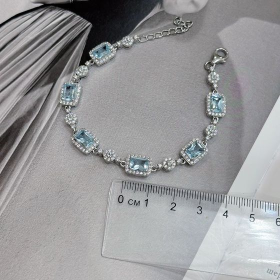 Срібний браслет з топазом 10.643ct