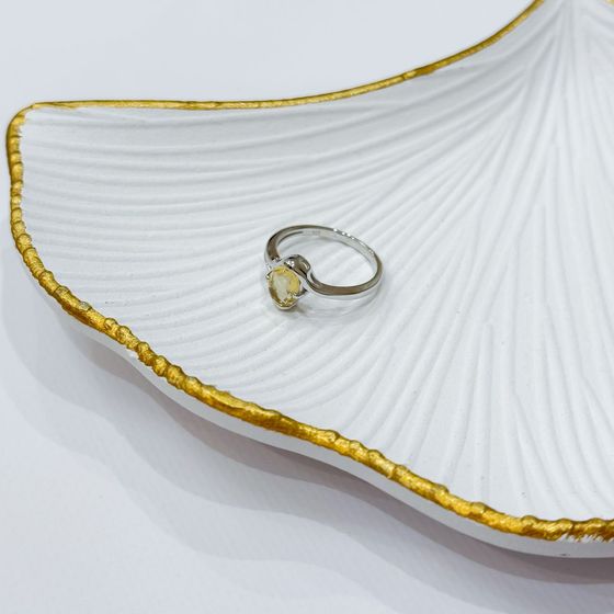 Срібна каблучка з цитрином nano 0.958ct