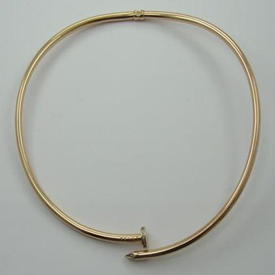 Золоте кольє з фіанітами 0.3ct