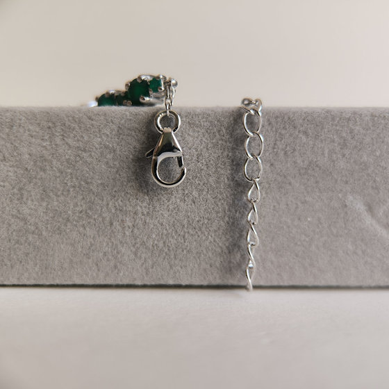 Silver bracelet with agate 6.338ct