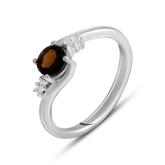 Silver ring with garnet 0.656ct