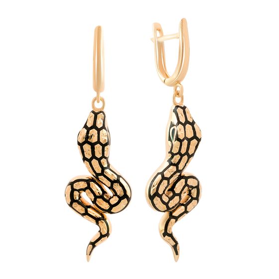 Gold earrings without stones