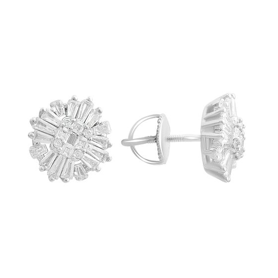 Silver Earrings with Fianites