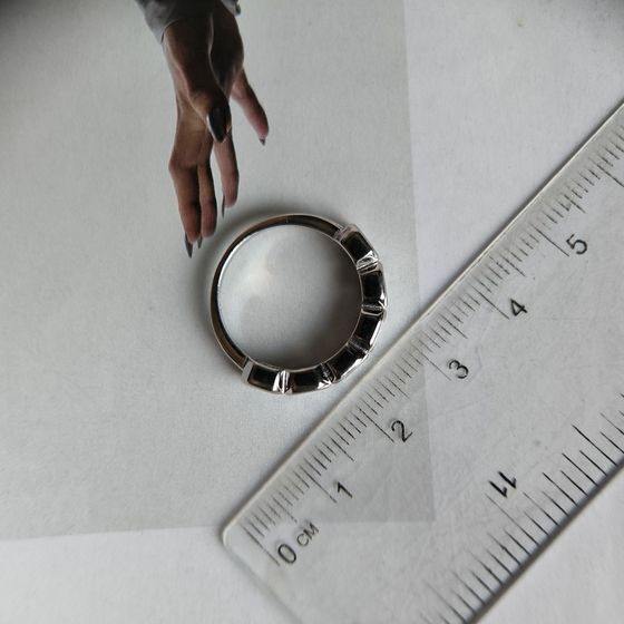 Silver Ring with Fianites