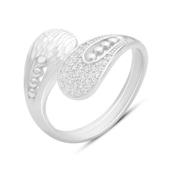 Silver Ring with Fianites
