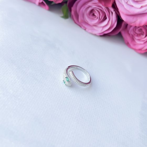 Silver Ring with Fianites