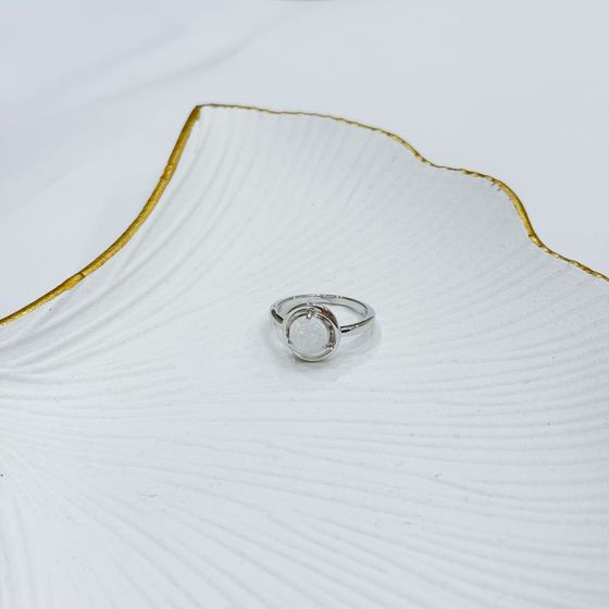 Срібна каблучка з опалом 0.906ct