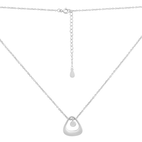 Серебряное колье с фианитами
