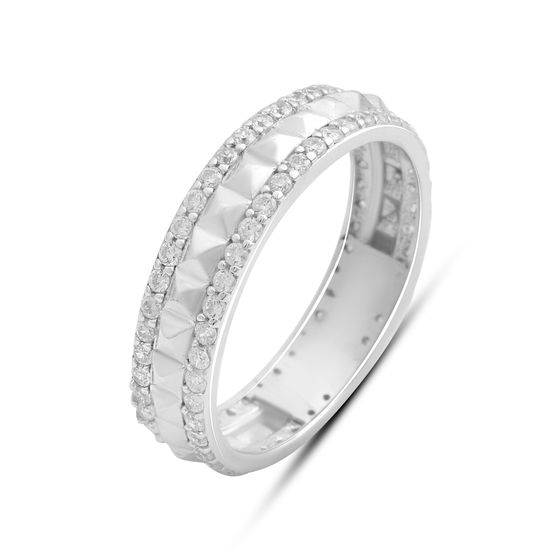 Silver Ring with Fianites