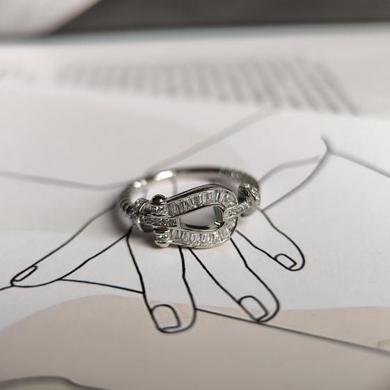 Silver Ring with Fianites
