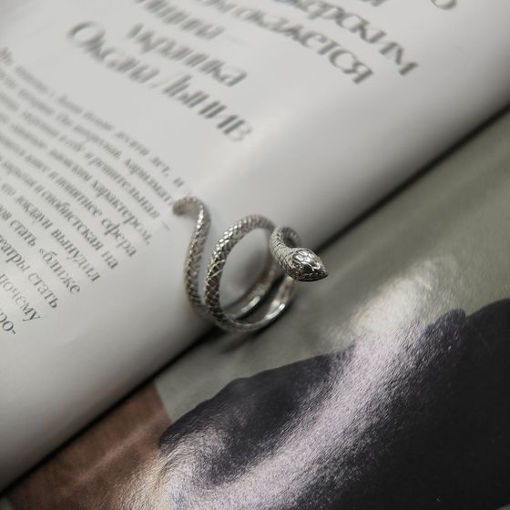 Silver ring without stones
