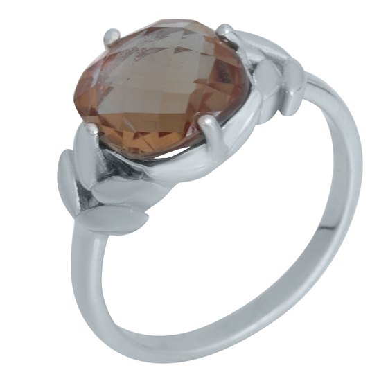 Silver ring with sultanite 3.87ct