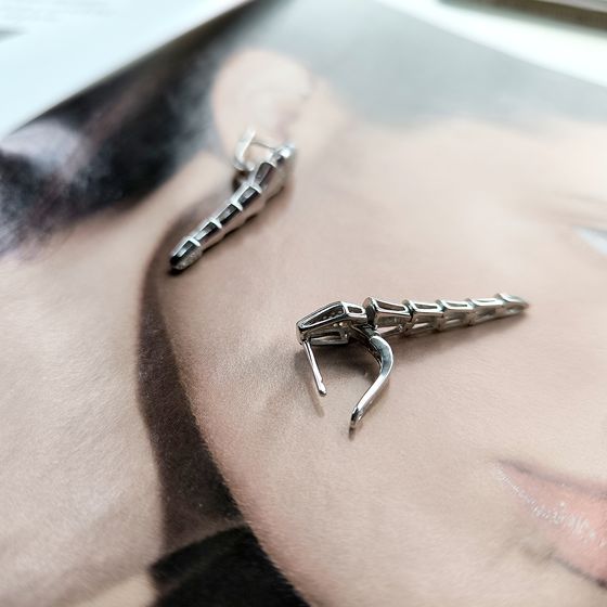 Silver Earrings with Fianites