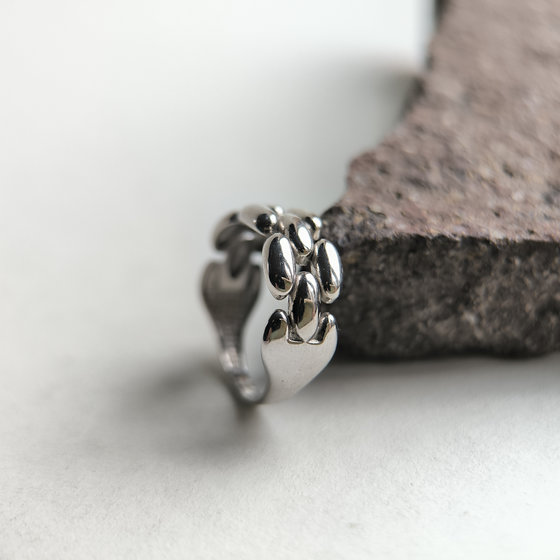 Silver ring without stones