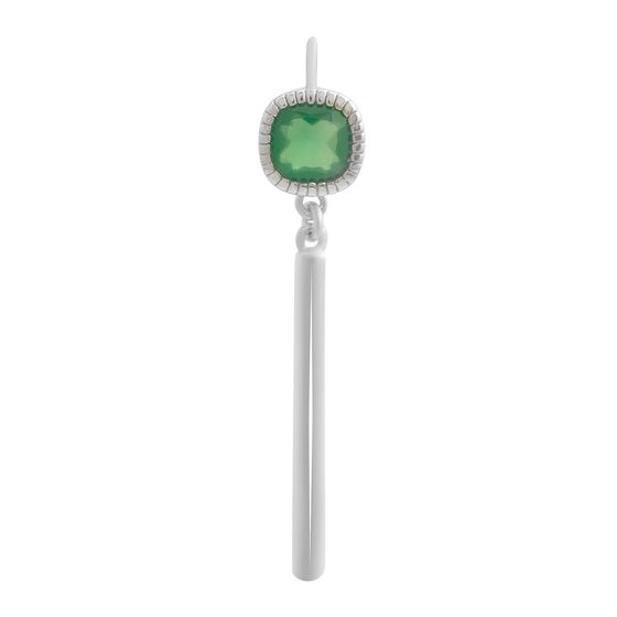 Silver pendant with agate 0.725ct
