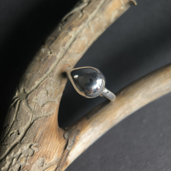 Silver ring without stones