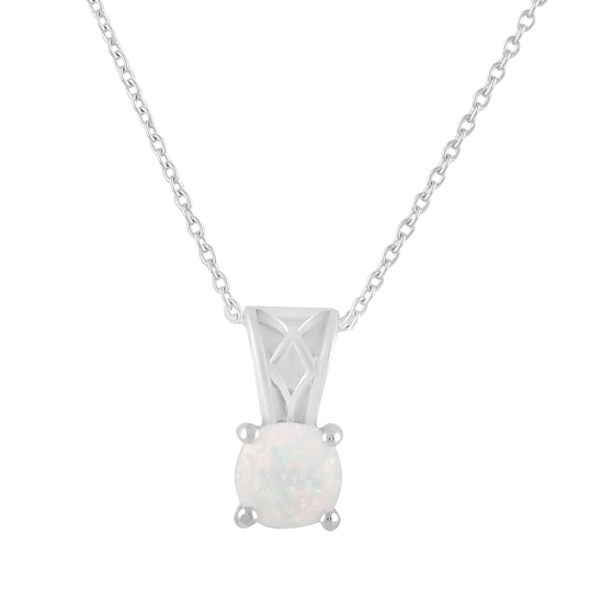 Срібне кольє з опалом 0.425ct