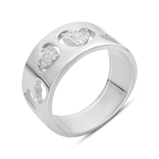 Silver Ring with Fianites