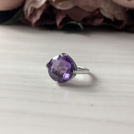 Срібна каблучка з олександритом 8.208ct