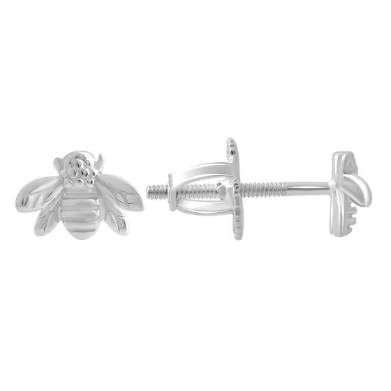 Silver earrings without stones