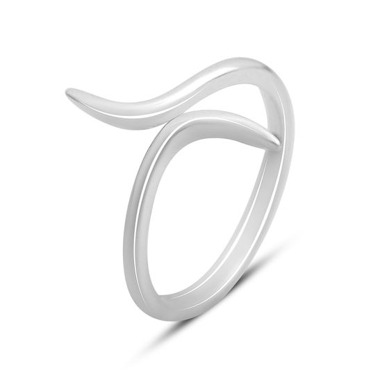 Silver ring without stones