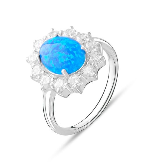 Срібна каблучка з опалом 0.867ct