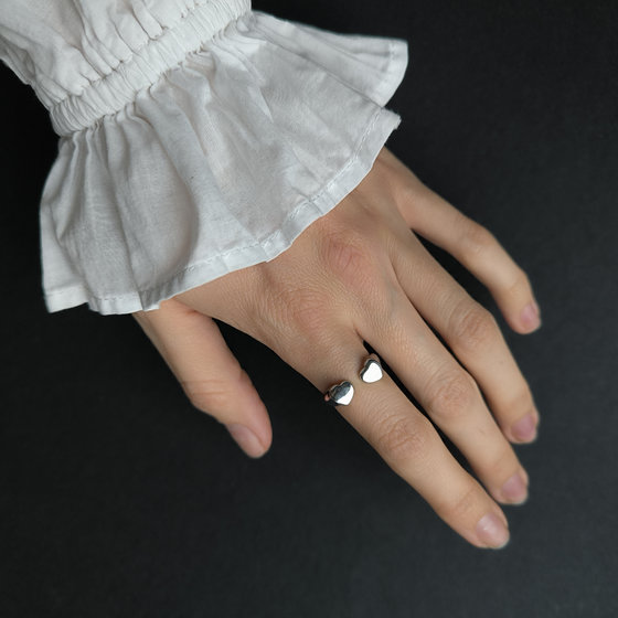 Silver ring without stones