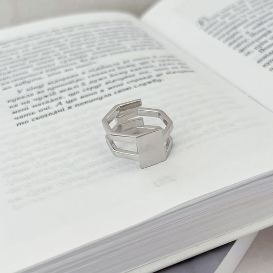 Silver ring without stones