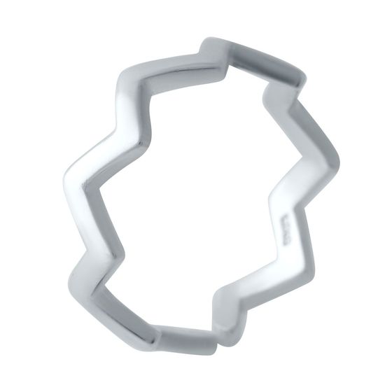 Silver ring without stones