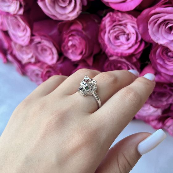 Silver Ring with Fianites