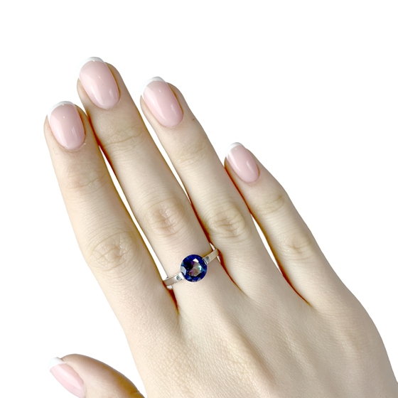 Silver ring with mystic topaz 1.485ct