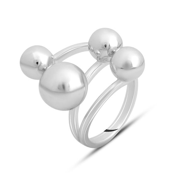 Silver ring without stones