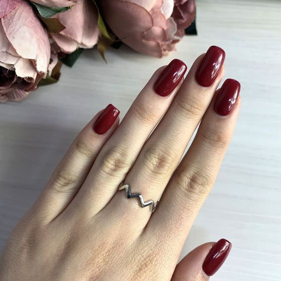 Silver ring without stones