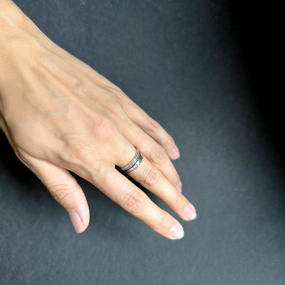Silver Ring with Fianites