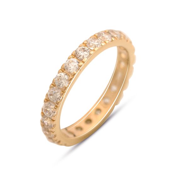 Золота каблучка з фіанітами 5.52ct