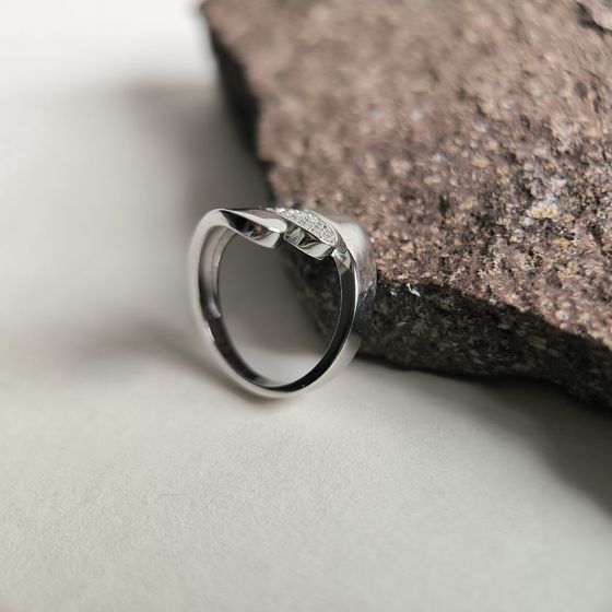 Silver Ring with Fianites