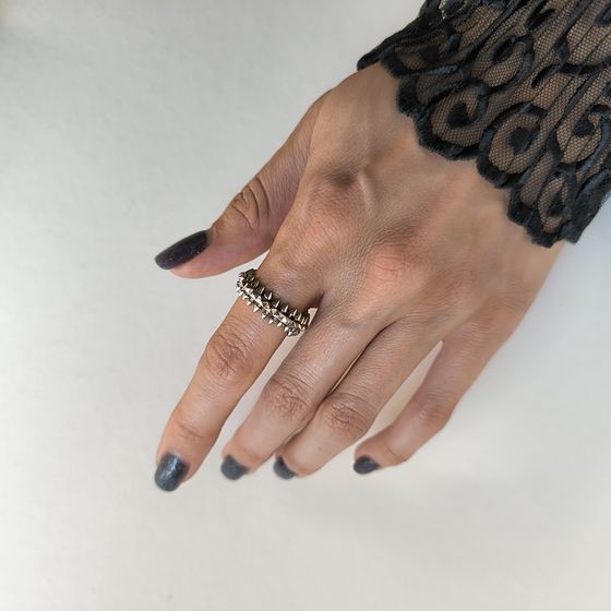 Silver ring without stones