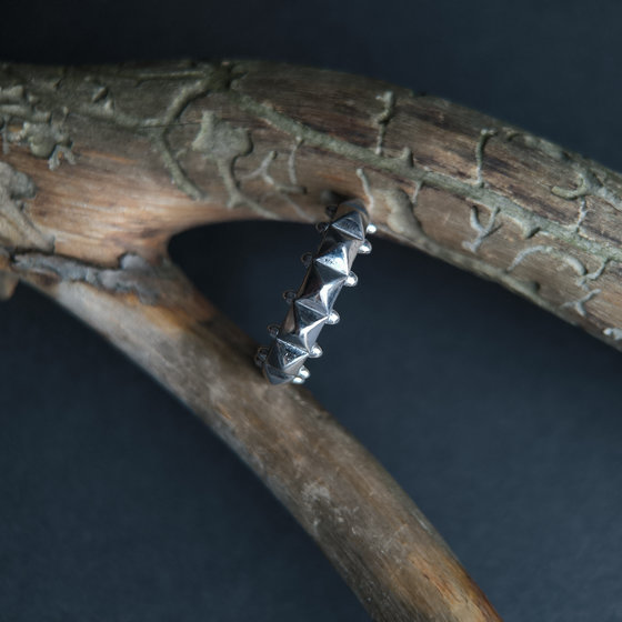 Silver ring without stones