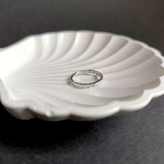 Silver ring without stones