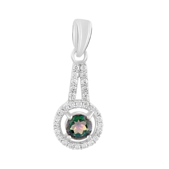 Срібна підвіска з містик топазом 1.26ct