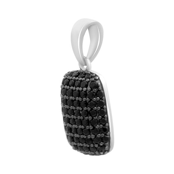 Silver pendant with cubic zirconia
