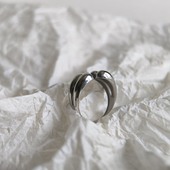 Silver ring without stones