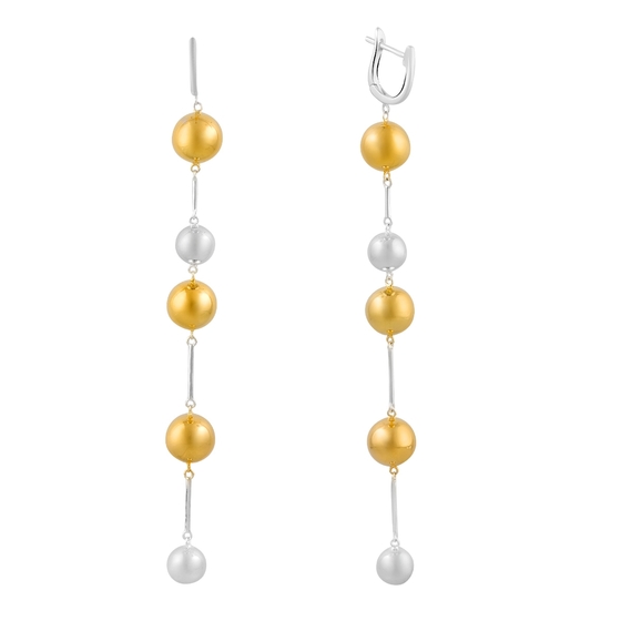 Silver earrings without stones