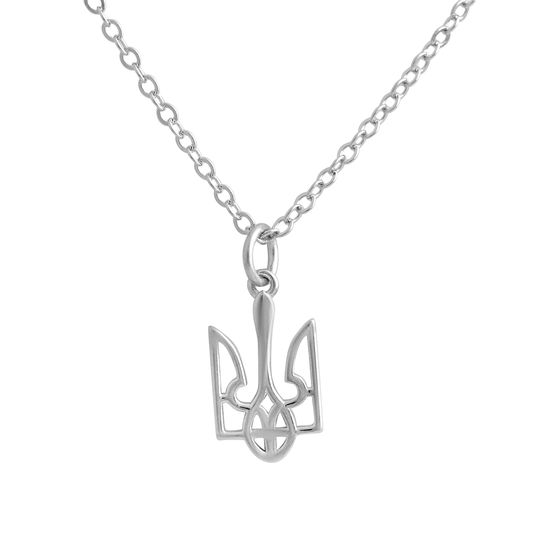 Silver necklace without stones