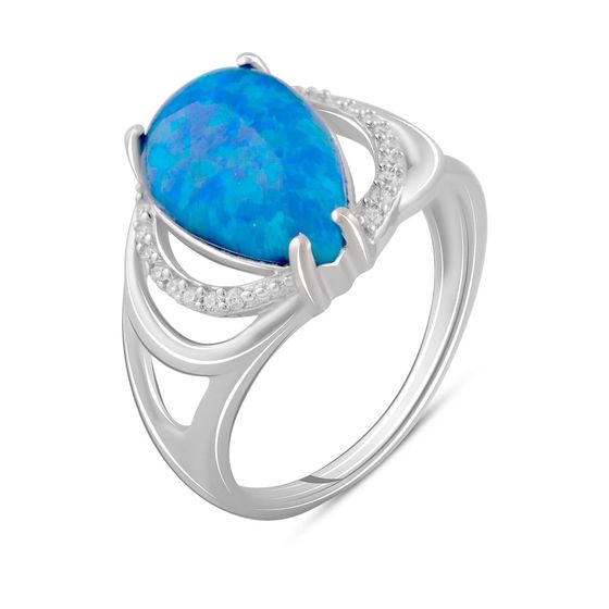 Silver ring with opal 1.84ct