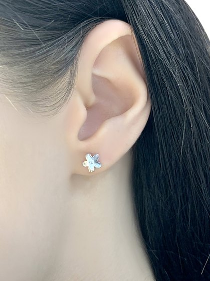 Silver Earrings with Fianites
