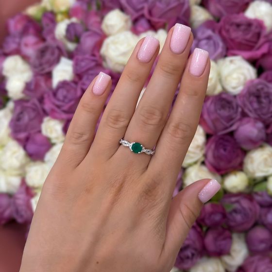 Серебряное кольцо с агатом 1.085ct